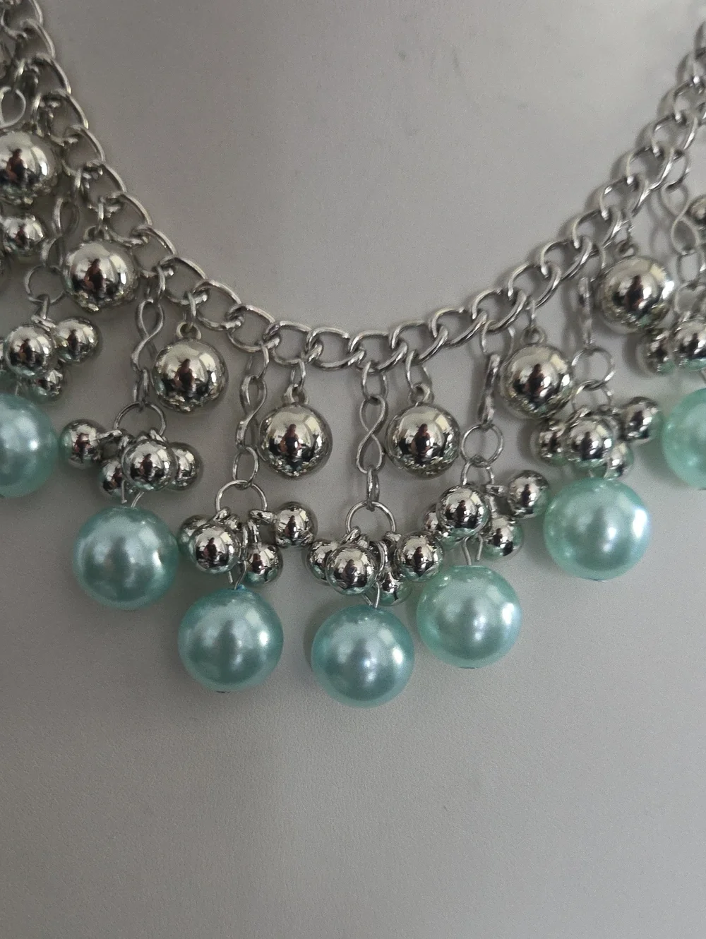 Paparazzi Blue Pearl Chain Necklace NWT